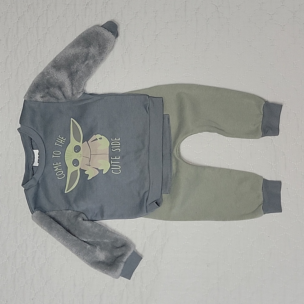 Star Wars Baby Yoda Fleece Outfit, 12M